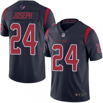 Youth Texans #24 Johnathan Joseph Navy Blue Youth Stitched Football Limited Rush Jersey