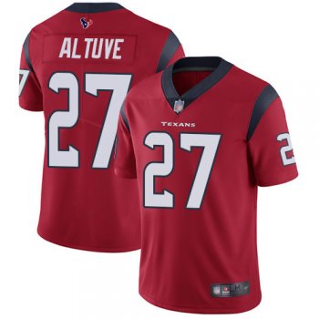 Youth Texans #27 Jose Altuve Red Alternate Youth Stitched Football Vapor Untouchable Limited Jersey