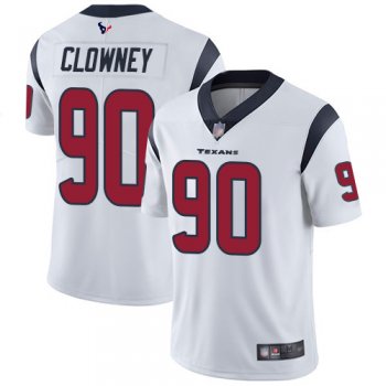 Youth Texans #90 Jadeveon Clowney White Youth Stitched Football Vapor Untouchable Limited Jersey