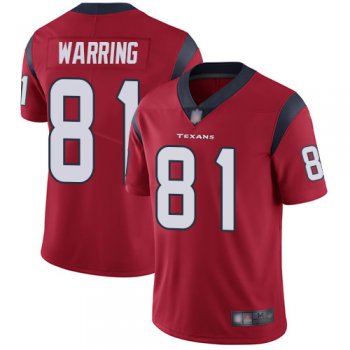 Youth Texans #81 Kahale Warring Red Alternate Youth Stitched Football Vapor Untouchable Limited Jersey