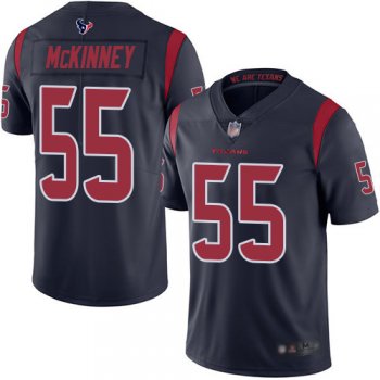 Youth Texans #55 Benardrick McKinney Navy Blue Youth Stitched Football Limited Rush Jersey