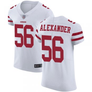 Nike 49ers #56 Kwon Alexander White Men's Stitched NFL Vapor Untouchable Elite Jersey