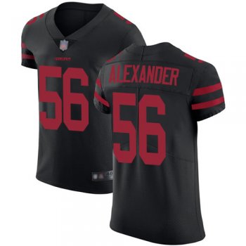 Nike 49ers #56 Kwon Alexander Black Alternate Men's Stitched NFL Vapor Untouchable Elite Jersey