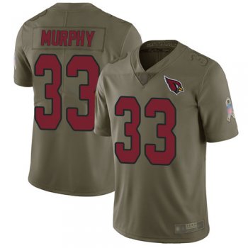 Cardinals #33 Byron Murphy Olive Men's Stitched Football Limited 2017 Salute to Service Jersey