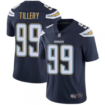 Nike Chargers #99 Jerry Tillery Navy Blue Team Color Men's Stitched NFL Vapor Untouchable Limited Jersey