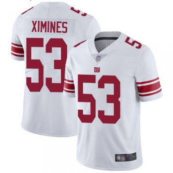 Giants #53 Oshane Ximines White Men's Stitched Football Vapor Untouchable Limited Jersey