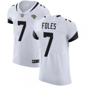 Nike Jaguars #7 Nick Foles White Men's Stitched NFL Vapor Untouchable Elite Jersey