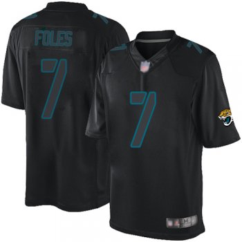 Nike Jaguars #7 Nick Foles Black Men's Stitched NFL Impact Limited Jersey