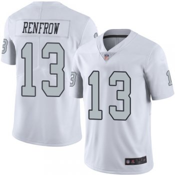 Raiders #13 Hunter Renfrow White Men's Stitched Football Limited Rush Jersey