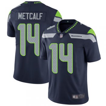 Seahawks #14 D.K. Metcalf Steel Blue Team Color Men's Stitched Football Vapor Untouchable Limited Jersey