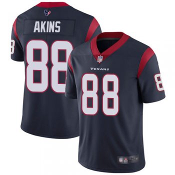 Texans #88 Jordan Akins Navy Blue Team Color Men's Stitched Football Vapor Untouchable Limited Jersey