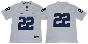 Nittany Lions #22 White Stitched NCAA Jersey