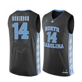 North Carolina Tar Heels #14 Brandon Robinson Black College Basketball Jersey