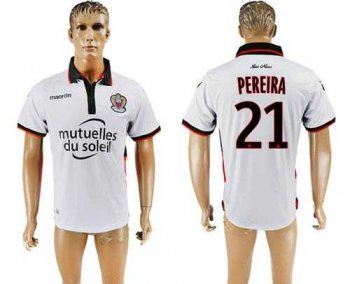 OGC Nice #21 Pereira Away Soccer Club Jersey