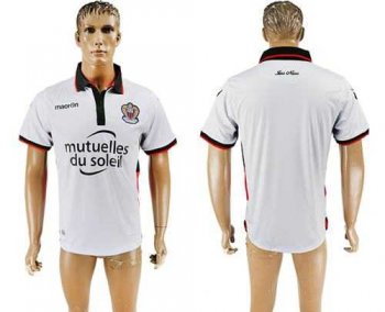 OGC Nice Blank Away Soccer Club Jersey