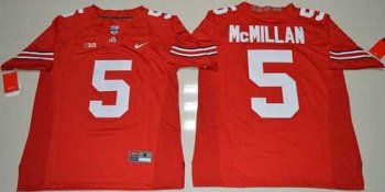 Ohio State Buckeyes #5 Raekwon McMillan Red Stitched NCAA Jersey