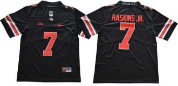 Ohio State Buckeyes #7 Dwayne Haskins Jr Blackout Limited Stitched NCAA