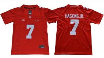 Youth Ohio State Buckeyes #7 Dwayne Haskins Jr Red Limited Stitched Youth NCAA