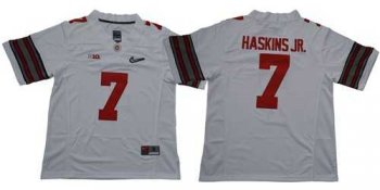 Ohio State Buckeyes #7 Dwayne Haskins Jr White Diamond Quest Stitched NCAA Jersey