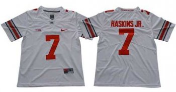 Ohio State Buckeyes #7 Dwayne Haskins Jr White Limited Stitched NCAA