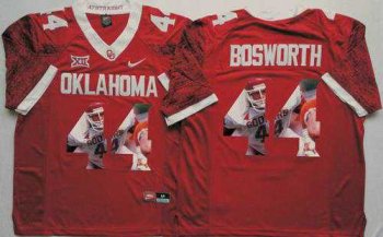 Oklahoma Sooners #44 Brian Bosworth Red Player Fashion Stitched NCAA Jersey