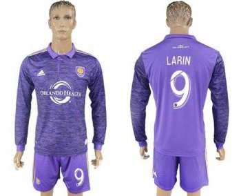 Orlando City SC #9 Larin Home Long Sleeves Soccer Club Jersey