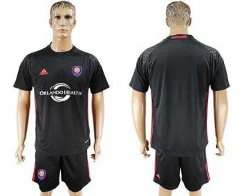 Orlando City SC Blank Black Goalkeeper Soccer Club Jersey