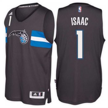 Orlando Magic #1 Jonathan Isaac Alternate Black New Swingman Stitched NBA Jersey