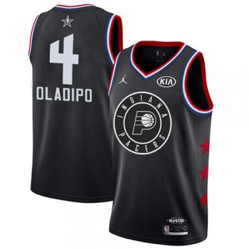 Nike Pacers #4 Victor Oladipo Black NBA Jordan Swingman 2019 All-Star Game Jersey