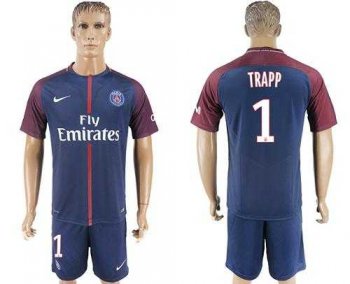 Paris Saint-Germain #1 Trapp Home Soccer Club Jersey