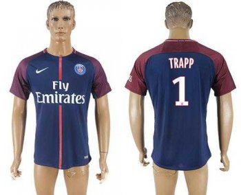 Paris Saint-Germain #1 Trapp Home Soccer Club Jersey