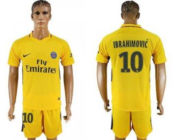 Paris Saint-Germain #10 Ibrahimovic Away Soccer Club Jersey