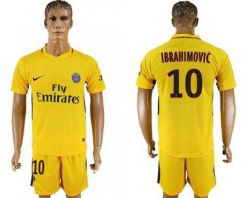 Paris Saint-Germain #10 Ibrahimovic Away Soccer Club Jersey