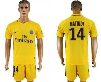 Paris Saint-Germain #14 Matuidi Away Soccer Club Jersey