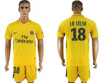 Paris Saint-Germain #18 LO CELSO Away Soccer Club Jersey