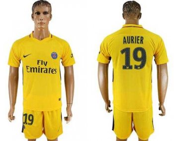 Paris Saint-Germain #19 Aurier Away Soccer Club Jersey