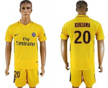 Paris Saint-Germain #20 Kurzawa Away Soccer Club Jersey