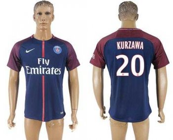 Paris Saint-Germain #20 Kurzawa Home Soccer Club Jersey