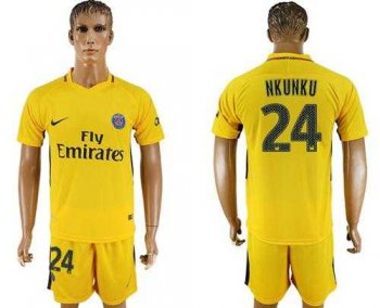 Paris Saint-Germain #24 Nkunku Away Soccer Club Jersey