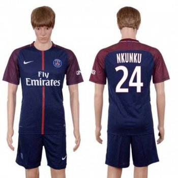 Paris Saint-Germain #24 Nkunku Home Soccer Club Jersey