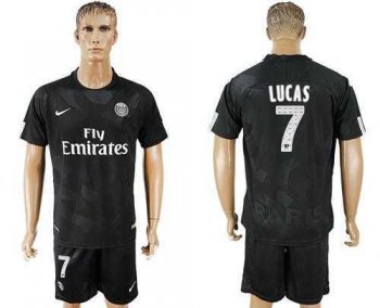 Paris Saint-Germain #7 Lucas Sec Away Soccer Club Jersey