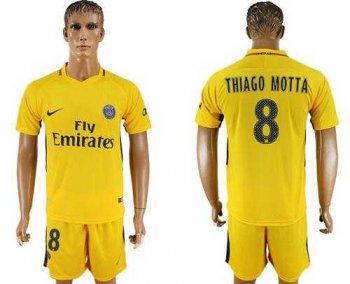 Paris Saint-Germain #8 Thiago Motta Away Soccer Club Jersey