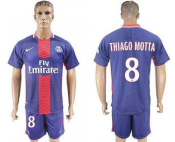 Paris Saint-Germain #8 Thiago Motta Home Soccer Club Jersey