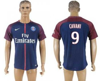 Paris Saint-Germain #9 Cavani Home Soccer Club Jersey