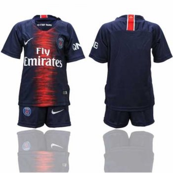 Paris Saint-Germain Blank Home Kid Soccer Club Jersey