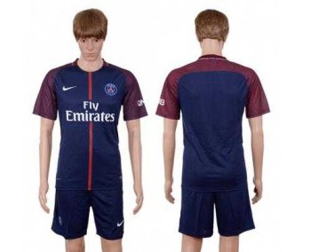 Paris Saint-Germain Blank Home Soccer Club Jersey