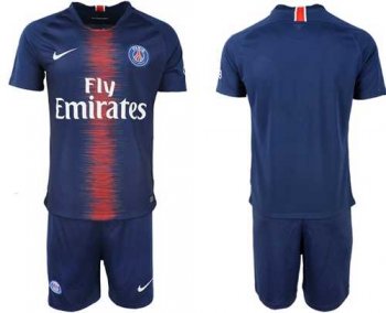 Paris Saint-Germain Blank Home Soccer Club Jersey