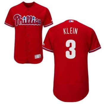 Philadelphia Phillies #3 Chuck Klein Red Flexbase Authentic Collection Stitched MLB Jersey