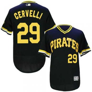 Pittsburgh Pirates #29 Francisco Cervelli Black Flexbase Authentic Collection Cooperstown Stitched Baseball Jersey