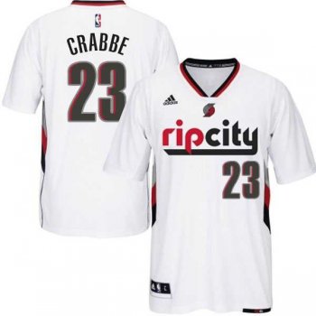 Portland Trail Blazers #23 Allen Crabbe Swingman Rip City Pride White Short Sleeve Jersey